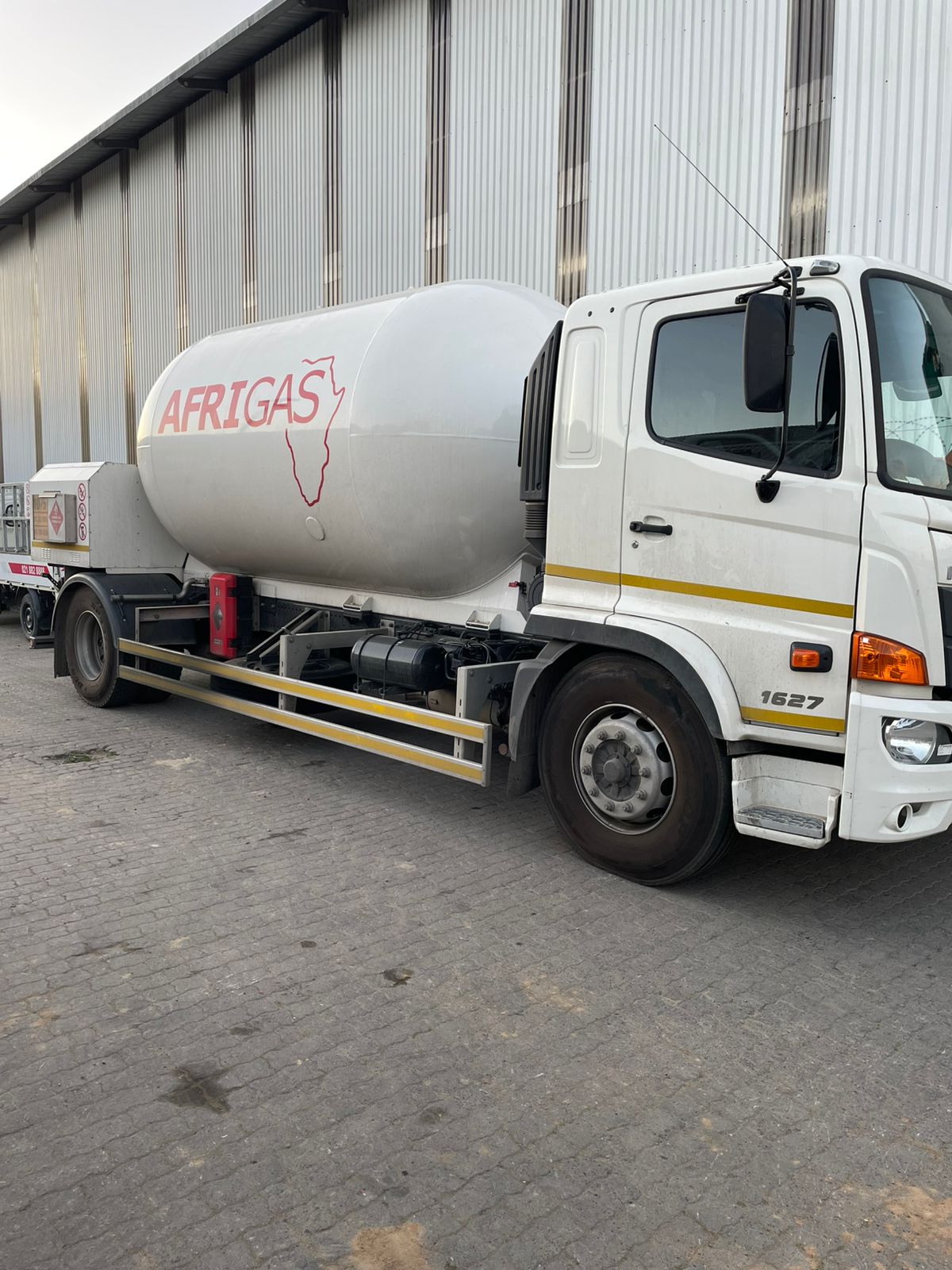 Afrigas bulk LPG tanker truck on site
